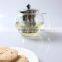 500ml  china supplier resuable wholesale glass teapot with stainless steel strainer/infuser