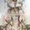 530-16 19th Century French Bronze and Rock Crystal Chandelier