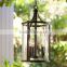 11.29-22 modern and traditional candlestick style lights set within a column of clear glass pendant lamp