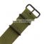 Infantry Military Sport Black Rings NATO Nylon Watch Strap