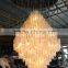 Hotel big modern chandelier made of shells,Modern chandelier made of shells,Chandelier made of shells P2001