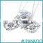 2016Mother&Daughter Half Broken Heart and Two Piece Double Necklace Set With Compass Necklace Set