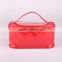 Shinny PVC red leather girl makeup bags cosmetic bag