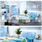 Hot sale kids furniture blue color princess design children bedroom furniture set