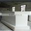Factory acrylic solid surface Hotel reception desk, artificial stone round marble countertop