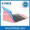Foldable pink 10" tablet case keyboard with sensitive touchpad air mouse