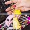 6 Colors Acrylic Candy Color Stars Riveting Trendy Women's Tassel Key Chain Sweet Phone Case Bags Keyring Jewelry Pendants