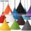 Pendant lights colorful Led E27 lamparas colgantes pendente de teto Silicone Vintage Edison lustre rope Pendant lamp light