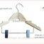 children skirt and trouser wood hangers with clips