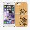 Ocase Hollow Out Blossom Flower PC/TPU + Wood Phone Case for Iphone 6