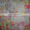oversized plus print square simulation square silk scarf