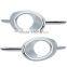 2Pcs L/R ABS Chrome Front Fog Lamp Cover