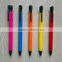 China low price products Solid color barrel, black neb and clip promotional logo plastic pen