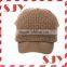 Mens Wool Knit Cable Cuff Beanie Cap for Women