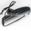 4.3inch digital car rear view mirror monitor temperature compass with wide angle night vision rearview camera display