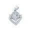 925 sterling silver pendant with CZ micro pave