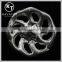 Good quality NK026 metal flower lead free metal shank rhinestone buttons