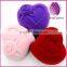 Velvet ring box heart shaped ring box velvet jewelry packaging boxes