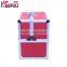 Mordern Designer Pink Flannel Travel Cosmetics Case