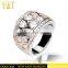 Jingli jewelry Pave Setting Silver Wedding Ring (YJ-857)