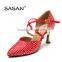 Bling Rhinestone Ballroom Dance Shoes Heel Tango Dance Shoes S-128