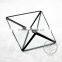 17*12*9.5cm geometric rhombus glass terrarium transparent flower arrangement air plant planter greenhouse home decoration0100005