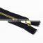 High quality metal slider zipper with semi auto lock slider