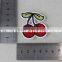 Beautiful 5*5 cm Embroidery Mini Cherry Printting Design Trim Custom Leather Patch
