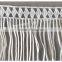 Fashion garment white 16cm width water soluble french lace trimming with fringe