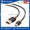 lower price usb 2.0 fast charging usb type a to mini usb type b 480 Mbps high speed data extension transfer cable