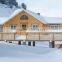 2015 New Design Prefab Wooden House With Terrace for Skiing Resort