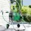 wheeled metal garden water hose reel cart
