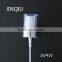 20/410 aluminum pp mist sprayer for comestic, white silver mist sprayer pump made in china
