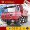 second hand dump truck SHACMAN brand dump truck with crane for sale