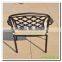 Audu 3 Pieces Patio Garden Outdoor Cast Aluminium Bistro Set