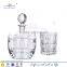 Set of Clear Crystal Decanter And 6 Heavy-Base Whisky Scotch Brandy Glasses, Classic Elegant Carafe And Whiskey Tumblers, 1+6-Pi