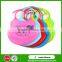 Dishwasher Safe and cute Silicone Baby Bibs made in China
