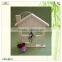 laser engraved house shape pine wooden key rack holder