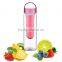 Twist cap BPA free infuser plastic joyshaker water bottle