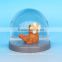 Custom Super Cute Bear Platice Snow Globe For Kids