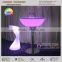 metal stainless steel bar lounge table with glow top (TP115)