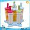Star shaped plastic ice pop mold with tray
