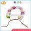 Wholesale DIY beautiful wooden beaded toy decoration cute baby wooden beaded toy W11E008