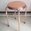 Factory cheap price rose gold metal bar stool Outdoor or home goods bar stools