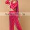 Bollywood sparkle belly dancing long sleeve top and harem pants set