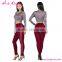 drop shipping cheap red wine long sexy gym ladies tights