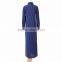 Deep V-neck Sexy Long-sleeved Shirt Button Coat Beach New Fashion Lady Long Dress