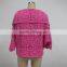 Ladies Crochet Cotton Batwing Sleeve Blouses With Flower Pattern Fashion Top