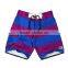 purple blue color stripe design board shorts for men