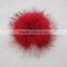 Myfur Fur Ball Raccoon Fur Pom Poms For Hat With Snap